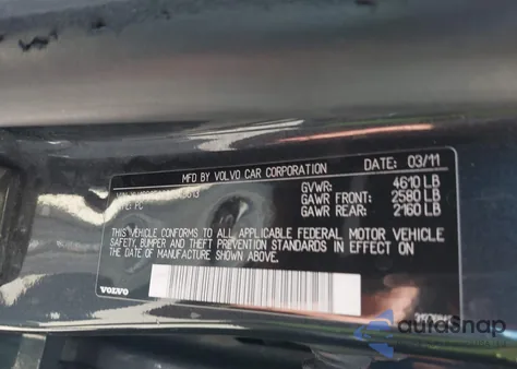 2012 Volvo S60 T5 z USA, uszkodzony, nr VIN YV1622FS9C2045613